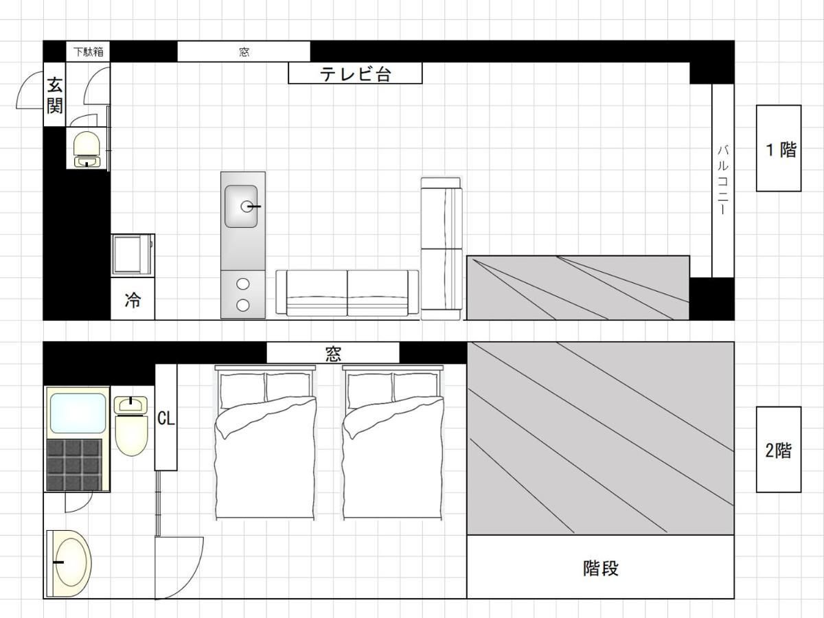 I Cube Kozu Apartment Osaka Eksteriør billede